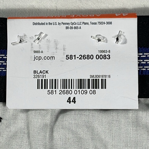 St. John's Bay mens black Performance short polyester 9" inseam shorts - size 44 - Picture 6 of 12